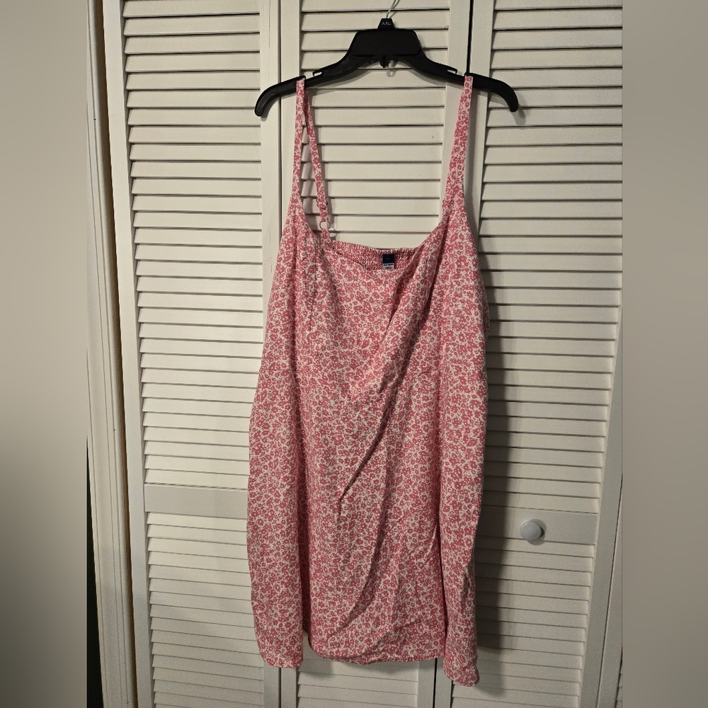 Pink Floral Halter Top